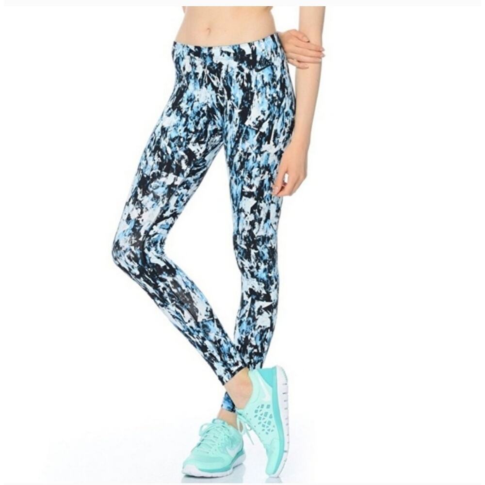 Nike Leg-A-See MishMash Blue Blue Printed Leggings